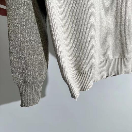 D122485学院风加厚条纹拼接针织衫长袖毛衣 商品图4