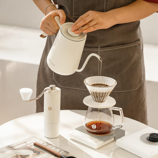 【按箱批发】泰摩 进阶型家用手冲咖啡套装礼盒  温控手冲煮壶 磨豆机 电子秤 滤杯【6个/箱】 商品图4