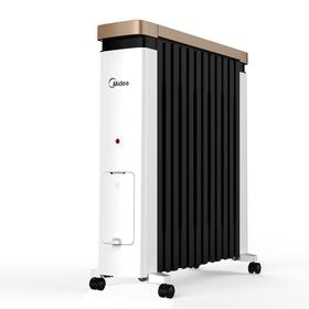 美的取暖器电热油汀防烫超宽叶片电取暖器防火暖气片 NY2212-18C【免加油 防烫加宽】