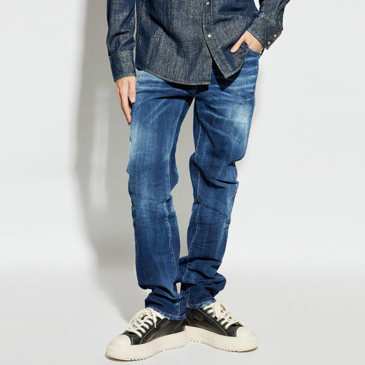 DSQUARED2 男士字母徽标标签休闲牛仔裤 深蓝色 S71LB1628 S30664 470 商品图1