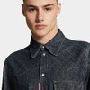 DSQUARED2 男士字母徽标标签牛仔长袖衬衫 深蓝色 S71DM0793 D30021 470 商品缩略图4