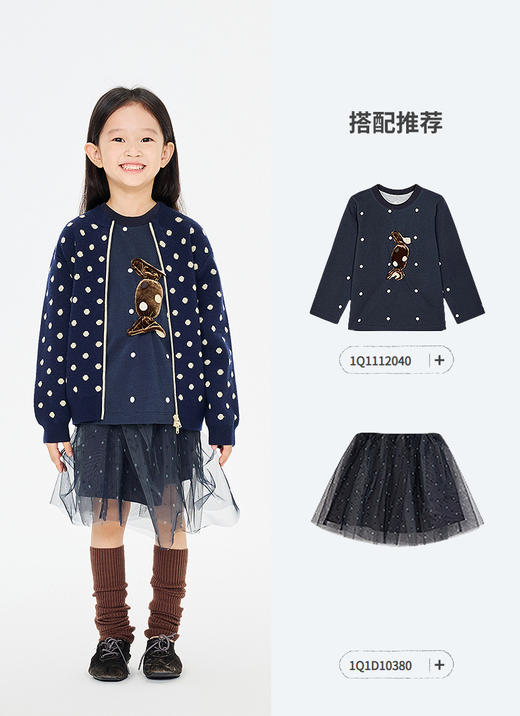 jnby   26年春款  短款开襟毛衫  1Q1312070 商品图5