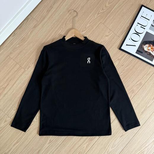 D122484基础简约logo标识秋冬半高领德绒长袖打底衫 商品图3