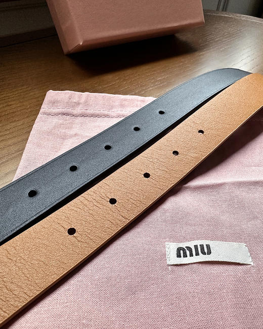 现货 THS-无 缪家 女士纳帕皮金色腰带 女士皮带 2色 CR237 商品图2