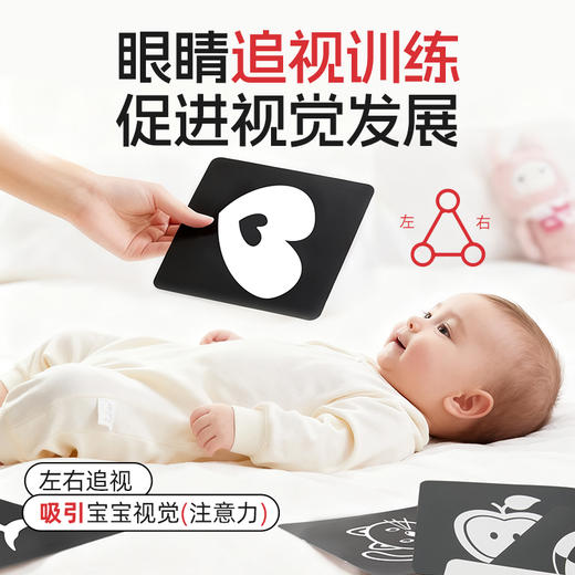 KIDSROYAL  婴幼儿视觉激发卡 HN01 黑白/黑红 商品图7