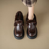 【预售5天】真皮厚底单鞋加绒乐福鞋女秋冬新款毛毛鞋百搭高跟小皮鞋XMN&3759 商品缩略图0