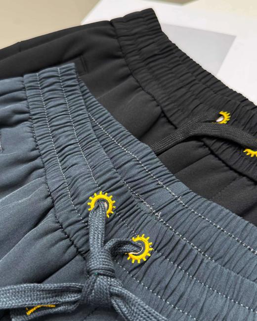 D122475压胶拉链口袋加绒休闲裤运动裤冲锋裤 商品图3