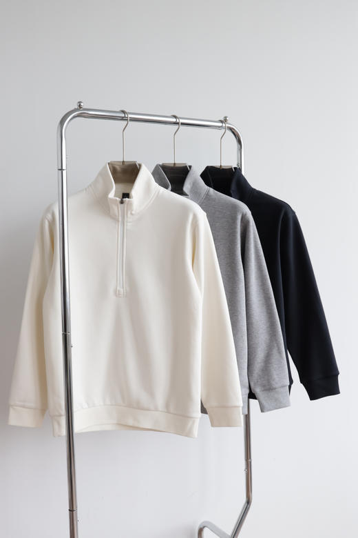 1U1U Ste@dy St@te  秋冬加绒半拉链卫衣 WY011 商品图3