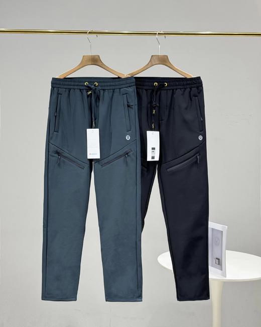 D122475压胶拉链口袋加绒休闲裤运动裤冲锋裤 商品图0