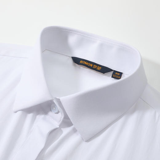 罗蒙女士长袖衬衫纯色优雅干练职业商务通勤时尚衬衣女 商品图6