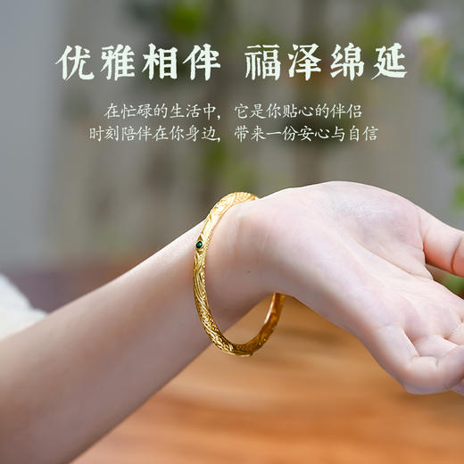 哪咤乾坤圈手镯2025新款轻奢小众精致999足银实心手环 商品图3