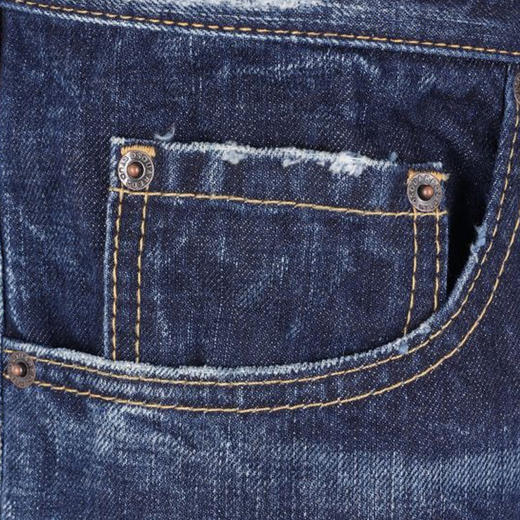 DSQUARED2 男士字母徽标标签棉质休闲牛仔裤 深蓝色 S71LB1639 D30011 470 商品图3