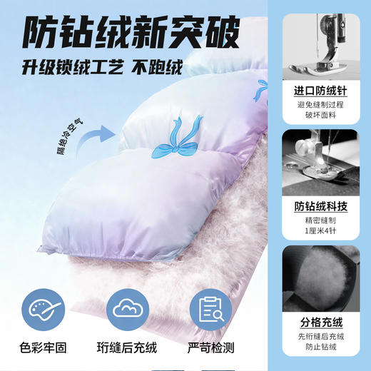迪士尼幻梦回溯冬季女童幻彩渐变中长款羽绒外套XD4ES083 商品图7