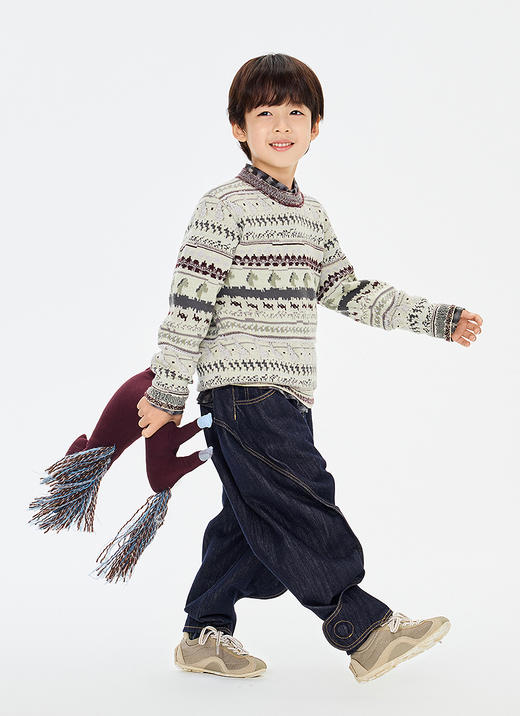 jnby  26年春款  长袖套头毛衫  1Q1312060 商品图5