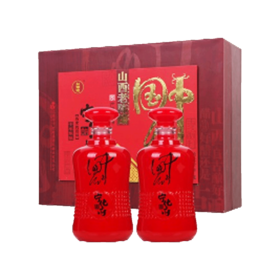 宁化府山西老陈醋中国红礼盒10系列陈酿500ml*2 GB19777山西特产