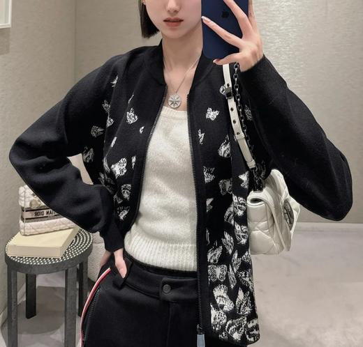 女款羊绒羊毛双面穿针织开衫毛衣he010 商品图3