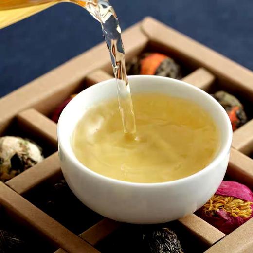 【普洱茶龙珠花茶】18颗礼盒装 多种口味玫瑰白菊黄菊牡丹龙珠普洱茶 春节新年送礼佳品 商品图2