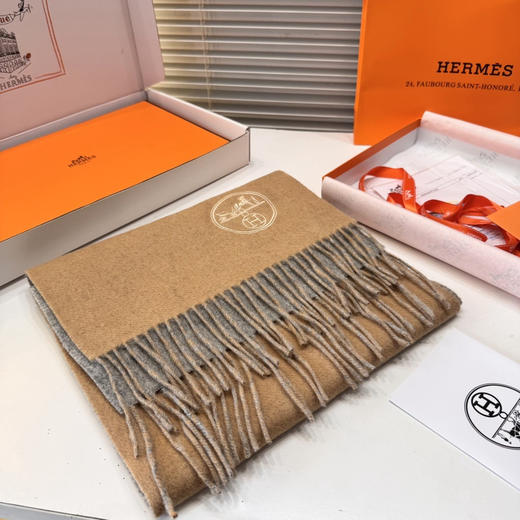 秋冬特惠💰330 爱马仕男女双面围巾 商品图2