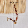lost in echo2026春夏新款时髦高级感好运红玛瑙串珠太阳吊坠手链 商品缩略图0