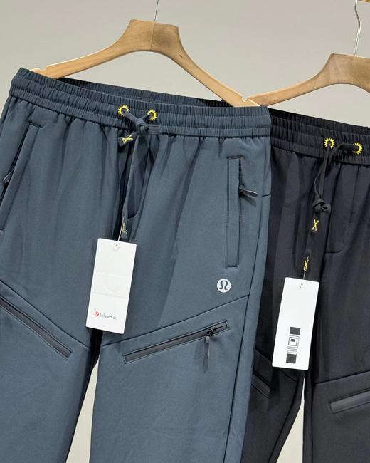 D122475压胶拉链口袋加绒休闲裤运动裤冲锋裤 商品图1