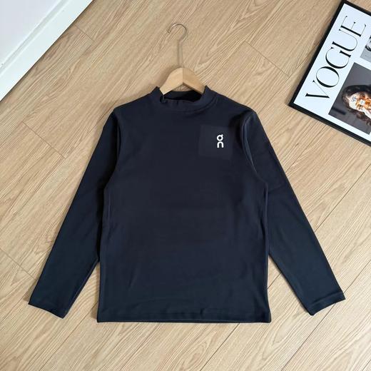 D122484基础简约logo标识秋冬半高领德绒长袖打底衫 商品图4