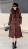 SZ6R26_栗壳色_羽绒服_冬季_领提花收腰系带中长款_高级女装_BERNIEELEN 伯妮斯茵 商品缩略图2