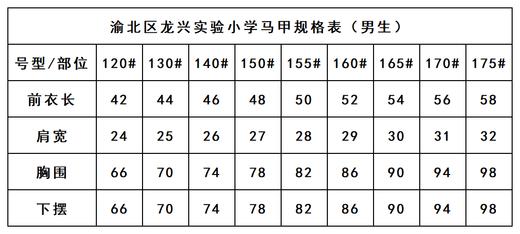 渝北区龙兴实验小学—男马甲/女连衣裙 商品图2