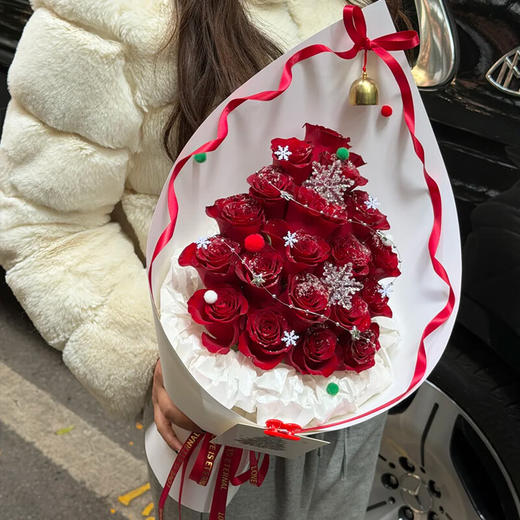 情人节红玫瑰鲜花花束同城速递送女朋友闺蜜礼物北京 商品图0