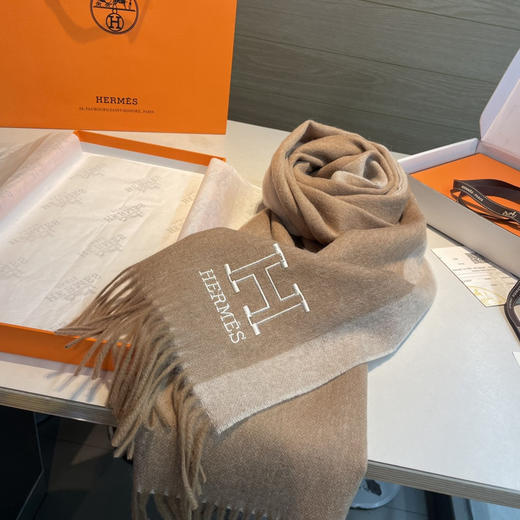 秋冬特惠💰330 爱马仕男女同款双面围巾 商品图6