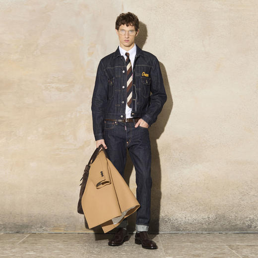 DSQUARED2 男士字母徽标刺绣牛仔夹克外套 蓝色 S74AM1599 S30833 470 商品图6