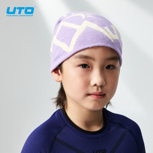 UTO/悠途儿童帽柔软防风毛线帽 商品图4