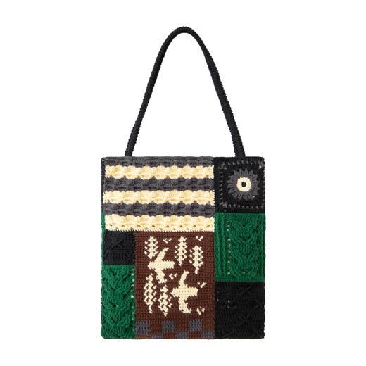 苏苏姐家飞鸟拼布风单肩包手工DIY钩针编织毛线团自制材料包 商品图4