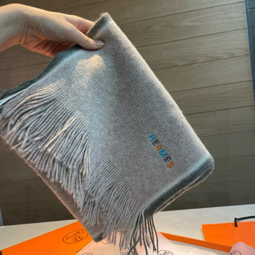秋冬特惠💰350 爱马仕男女同款高端羊毛针织围巾！可正式，可随意 商品图3