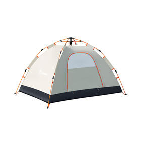 外交官 自动帐篷-米配黑-小号（1-2人）DFJ-111