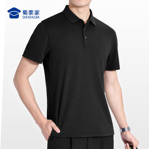 【实付满399送保温杯】【康纶航天冰丝凉感短袖POLO衫】夏季通勤翻领短袖 清爽透气T恤上衣L002 商品图6