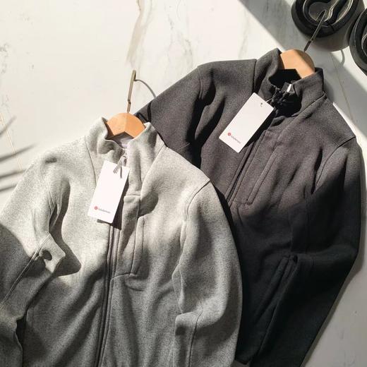 D122464男士拉绒内里小立领针织夹克外套 商品图2