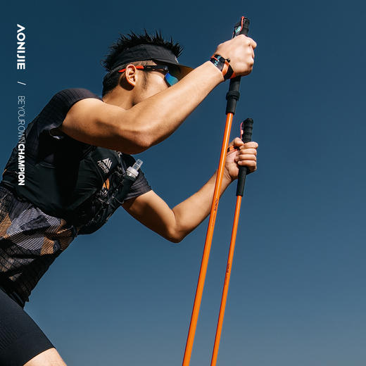 奥尼捷 捷•超轻铝合金磁吸登山杖一对「四节拉绳」 商品图2