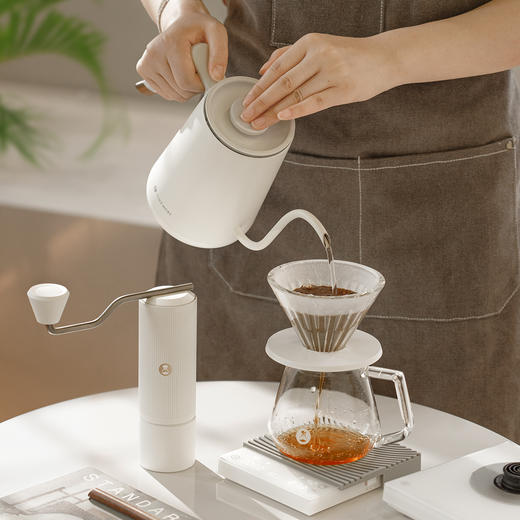 【按箱批发】泰摩 进阶型家用手冲咖啡套装礼盒  温控手冲煮壶 磨豆机 电子秤 滤杯【6个/箱】 商品图0