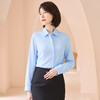 罗蒙女士长袖衬衫暗门襟设计纯色职业商务风优雅干练通勤舒适亲肤长袖衬衣 商品缩略图4