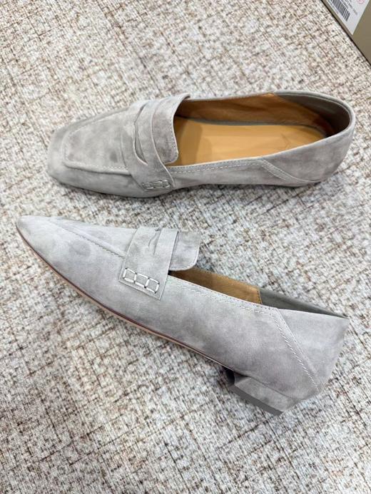 老钱复古方头绒面乐福鞋 商品图2