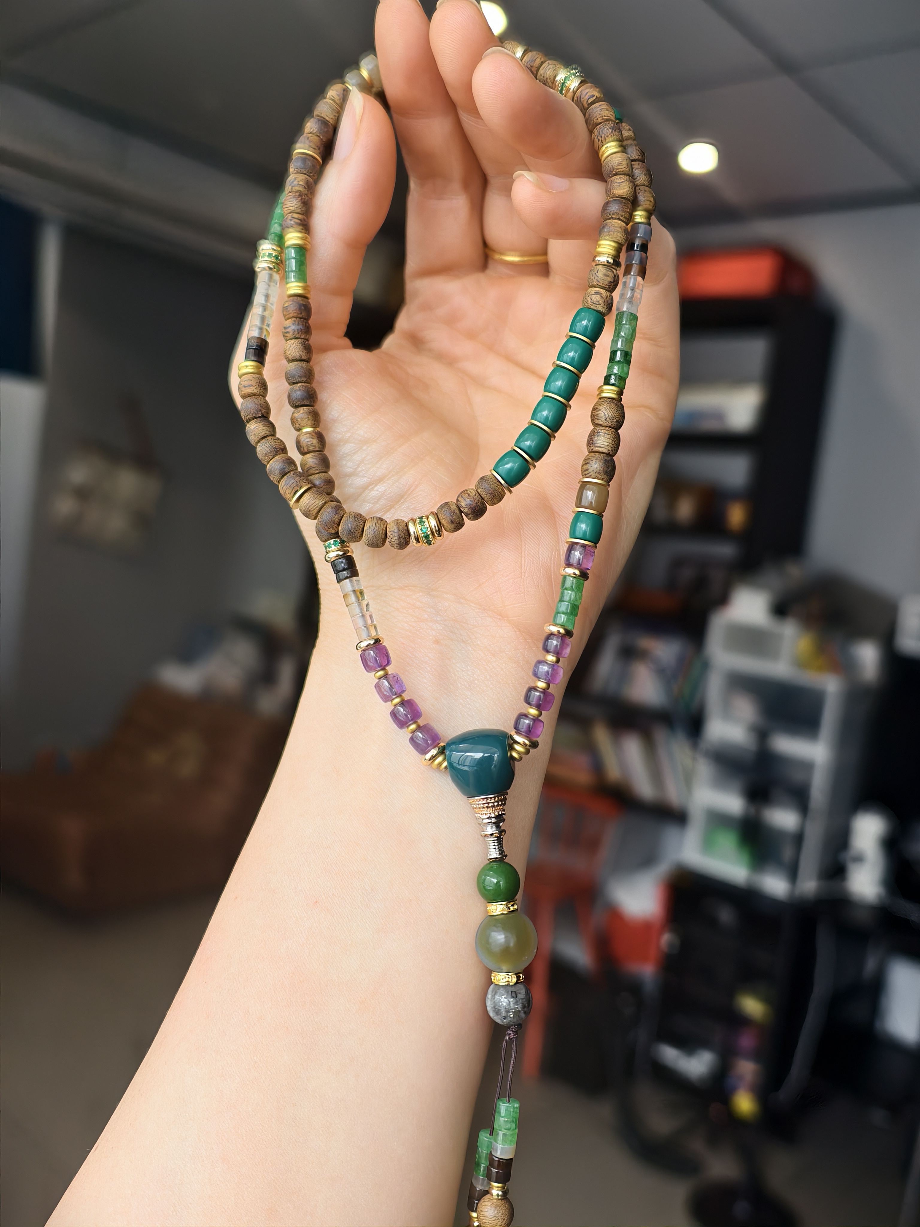 【12.26日开团】设计款高品质沉香文玩手串（独家设计艺术饰品）水晶 沉香