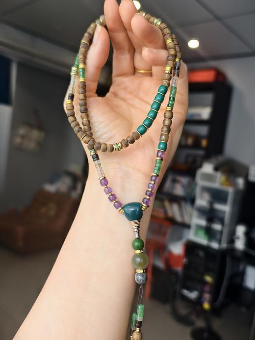 【12.26日开团】设计款高品质沉香文玩手串（独家设计艺术饰品）水晶 沉香 商品图0