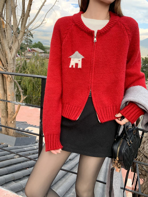 <曾小咸推荐>现货秒杀 ！微信超特价！2色复古卡通绣花毛衣 日常199.99 立减100 秒杀99.99！！ 商品图5