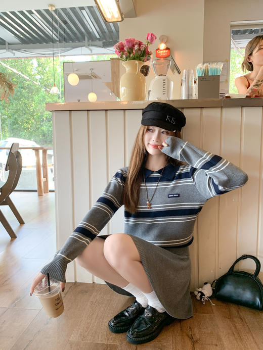 <曾小咸推荐>现货秒杀 ！微信超特价！韩系条纹针织衫 日常169.99 立减90 秒杀79.99！！ 半身裙 日常149.99 立减80 秒杀69.99！！ 商品图7