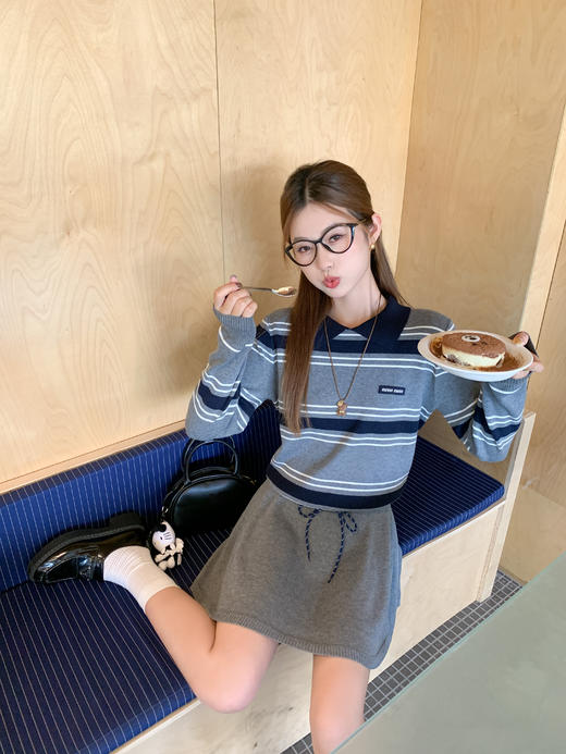 <曾小咸推荐>现货秒杀 ！微信超特价！韩系条纹针织衫 日常169.99 立减90 秒杀79.99！！ 半身裙 日常149.99 立减80 秒杀69.99！！ 商品图6