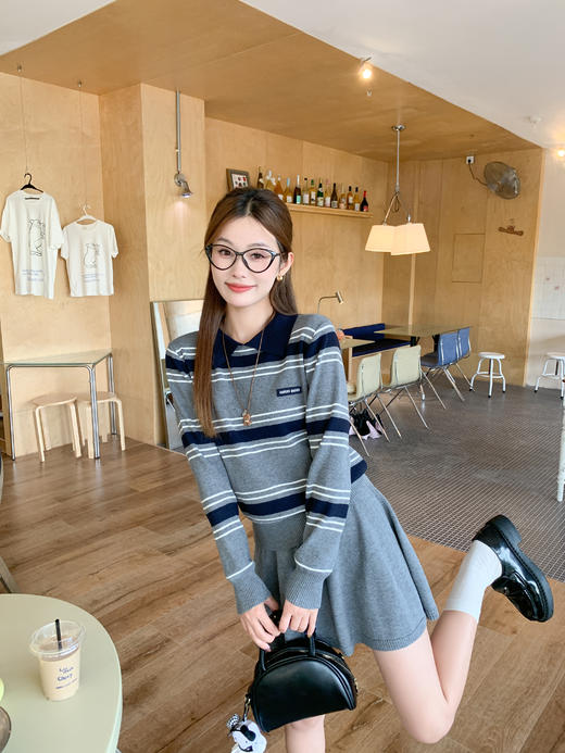 <曾小咸推荐>现货秒杀 ！微信超特价！韩系条纹针织衫 日常169.99 立减90 秒杀79.99！！ 半身裙 日常149.99 立减80 秒杀69.99！！ 商品图5