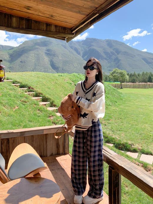 <曾小咸推荐>现货秒杀 ！微信超特价！复古加绒格子裤 日常169.99/件 立减90 秒杀79.99/件！！ 商品图10