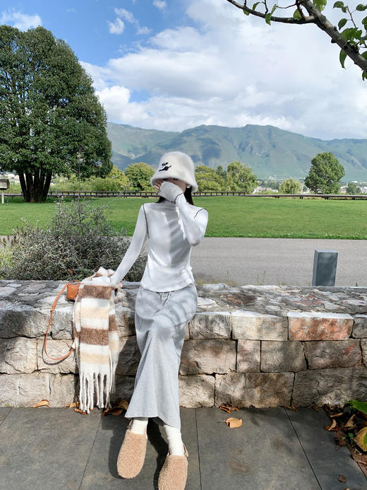 <曾小咸推荐>现货秒杀 ！微信超特价！木耳边半高领打底衫 日常119.99 立减60 秒杀59.99！！ 商品图8