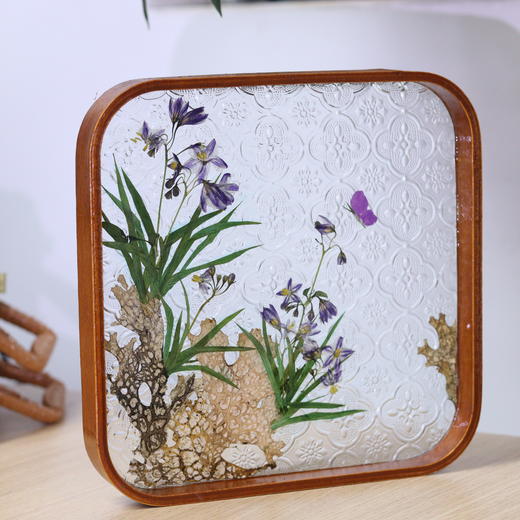 《石畔兰香》玻璃茶盘 商品图1