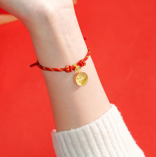 (爆款预售)2026马年春晚生肖手串 总台文创授权 含20粒足金转运珠 趣味“零点报时”设计 商品图4